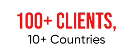 50+clients, 10+ Countries